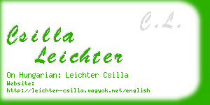 csilla leichter business card